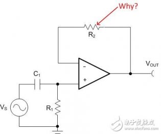 缓冲器的反馈路径 为什么要配置一个电阻器？